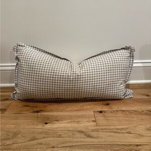 Schumacher Stella Chambray lumbar pillow